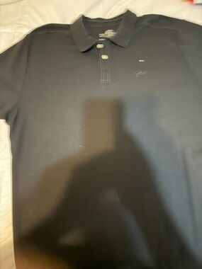 American Vintage Men's Black Polo with Subtle Logo